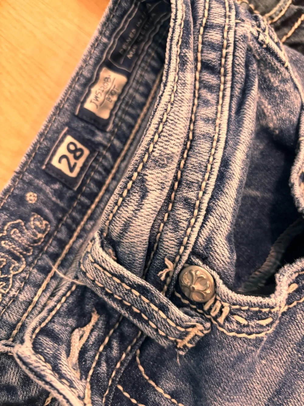 Miss Me Boot Cut Jeans Trio in Dark Indigo, Medium Wash and Light Wash - Picture 3 of 7